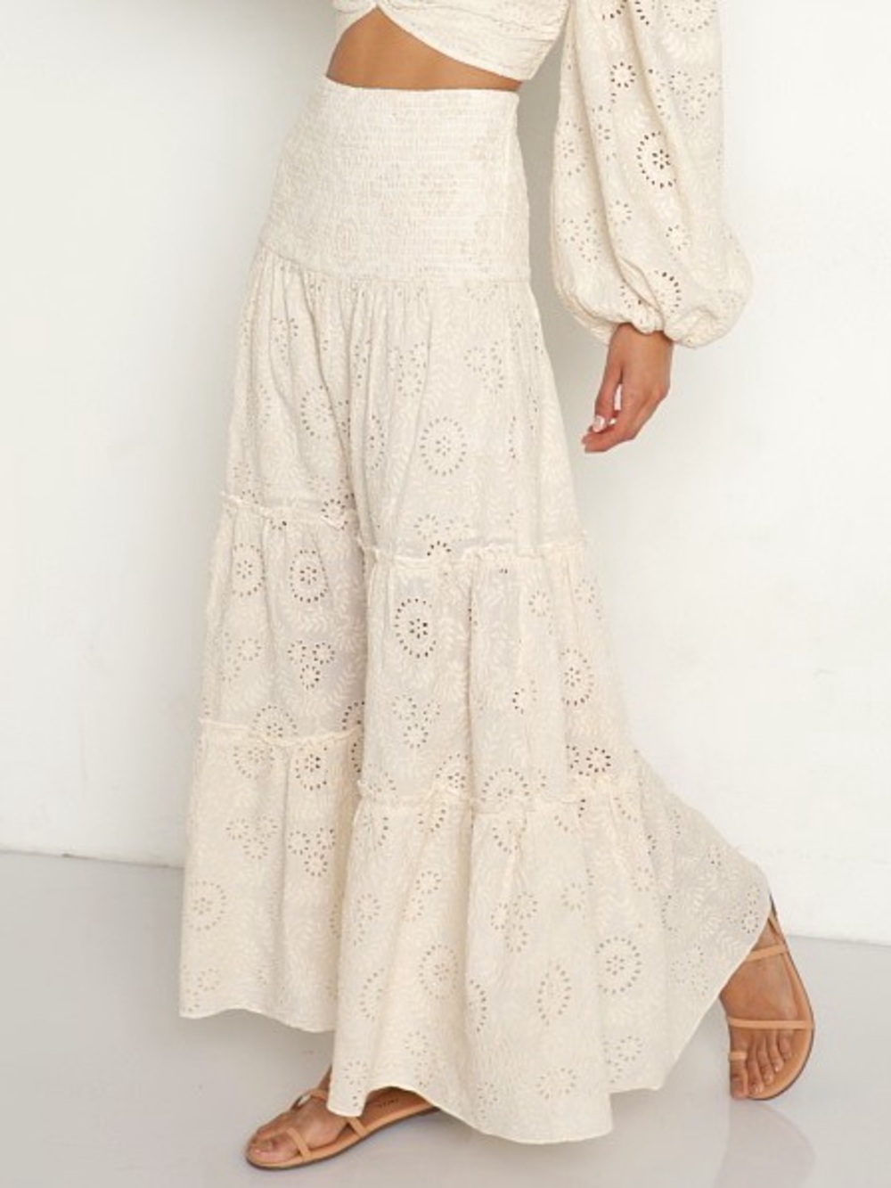 Jen’s Pirate Booty Rooftop Eyelet Skirt Dress in Apricot - Picture 4 of 10